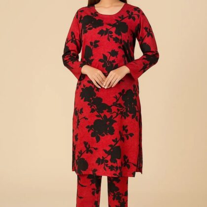 Red Heart – 2-Piece Unstitched Printed Set