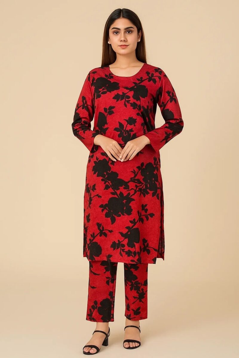Red Heart – 2-Piece Unstitched Printed Set