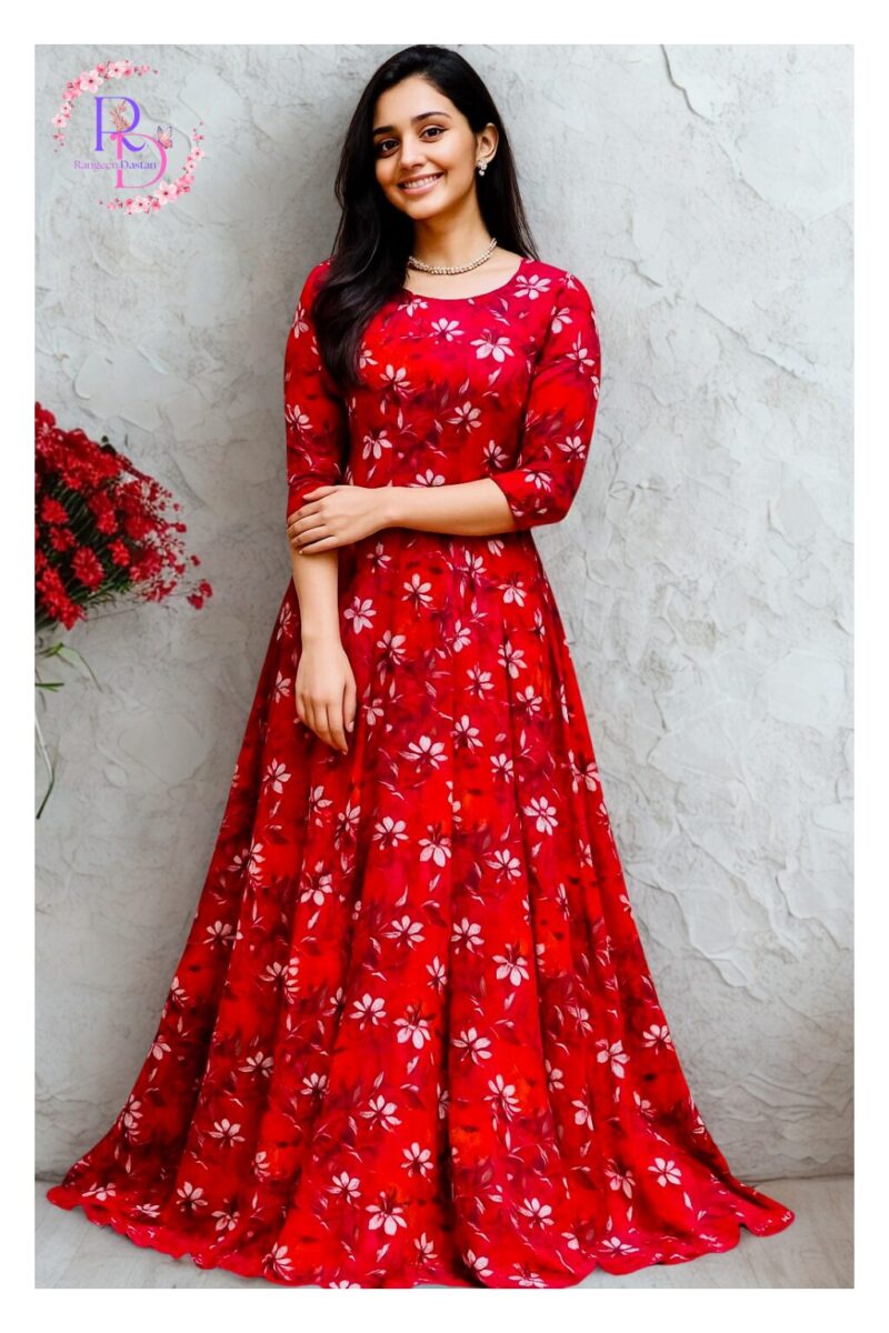 Red Bliss – 2-Piece Unstitched Printed Set